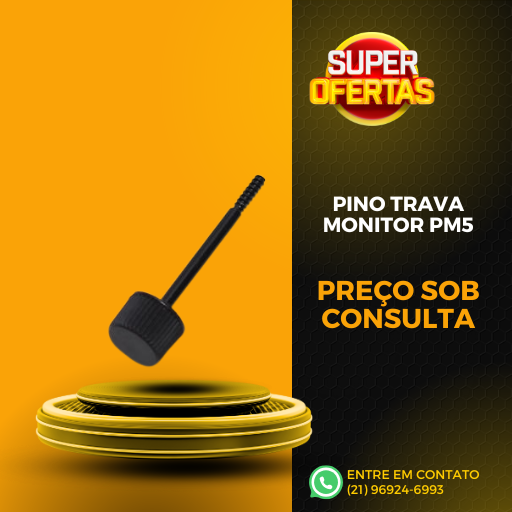 Pino usado para travar a tampa do compartimento de pilhas do monitor pm5